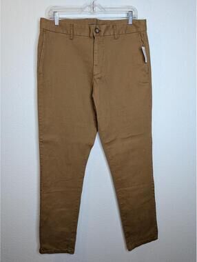 Old Navy Slim Fit Built-In Flex Chino Pants Khaki Brown Men’s 34x34 NWT